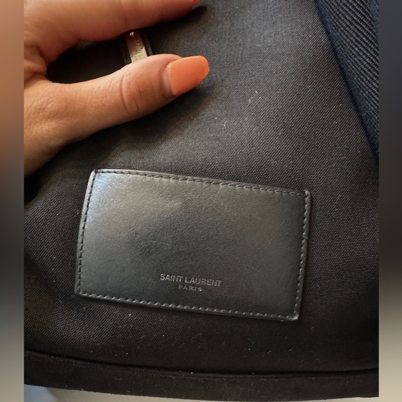 Saint Laurent Black Leather Backpack - Picture 4 of 6